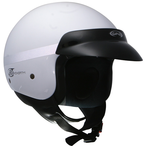 Motorcycle Helmet GPA Smooth White
