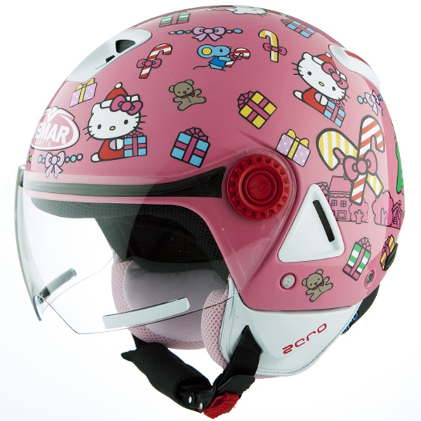Motorcycle Helmet Hello Kitty Christmass Pink