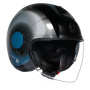 Casque Open Face AGV Eteres Levanto Black Silver Blue