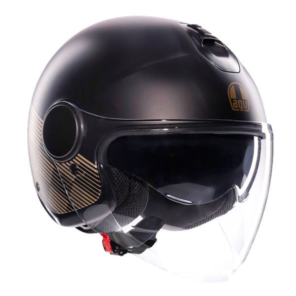 Open Face AGV Eteres Ponza Matt Black Gold