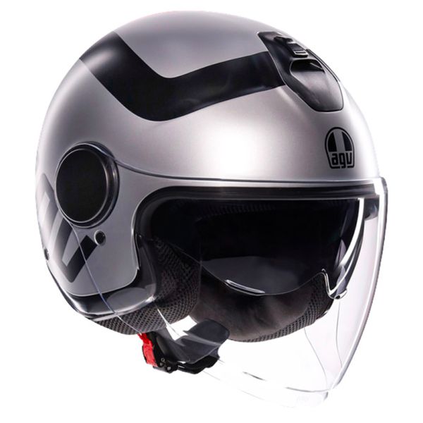 Open Face AGV Eteres Rimini Matt Grey Black