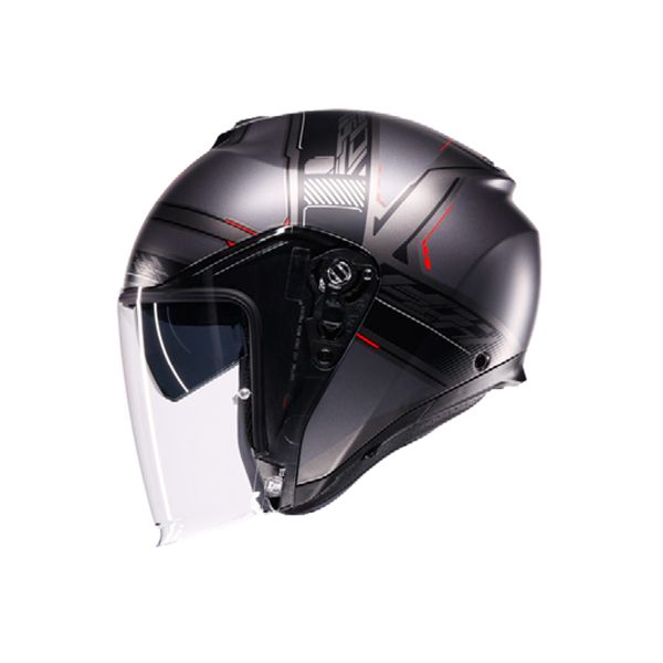 AGV Irides Zagabira Matt Gunmetal Red