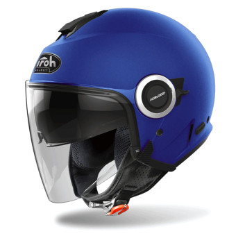 Casque Open Face Airoh Helyos Color Blue Matt Casque Open Face Airoh Helyos Color Blue Matt