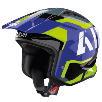 Open Face Airoh TRR II Jupiter Blue Yellow