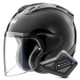 Casque Open Face Arai SZ-R Vas Evo Black + Kit Bluetooth BT Mini