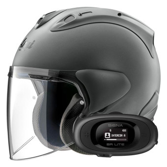 Open Face Arai SZ-R Vas Evo Gun Mettallic + Kit bluetooth 5R Lite Solo