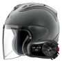 Casque Open Face Arai SZ-R Vas Evo Gun Mettallic + Kit Bluetooth 5S Solo