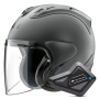 Casque Open Face Arai SZ-R Vas Evo Gun Mettallic + Kit Bluetooth BT Mini