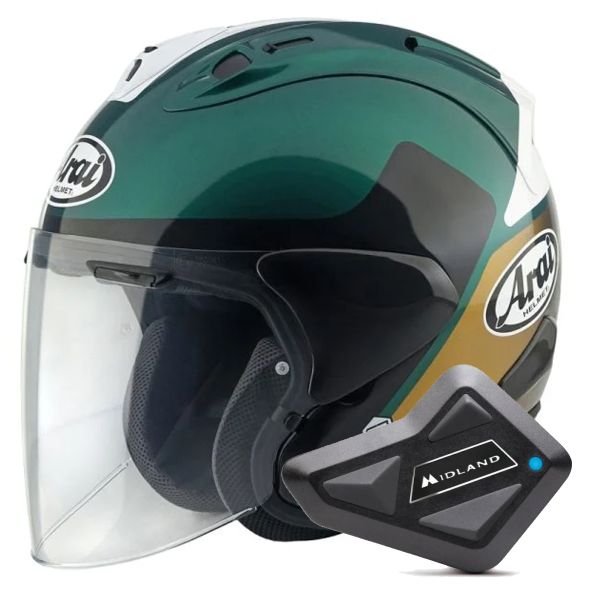 Open Face Arai SZ-R Vas Evo Levante + Kit Bluetooth BT Mini Open Face Arai SZ-R Vas Evo Levante + Kit Bluetooth BT Mini