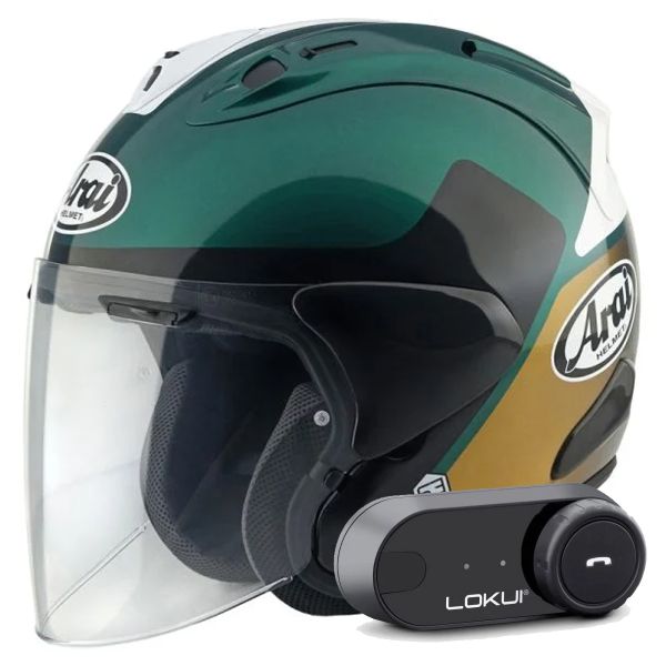 Open Face Arai SZ-R Vas Evo Levante + Kit Bluetooth Lokui K30 Open Face Arai SZ-R Vas Evo Levante + Kit Bluetooth Lokui K30