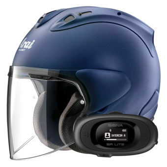 Open Face Arai SZ-R Vas Evo Matt Blue + Kit bluetooth 5R Lite Solo