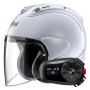 Casque Open Face Arai SZ-R Vas Evo Matt White + Kit Bluetooth 5S Solo