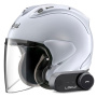 Casque Open Face Arai SZ-R Vas Evo Matt White + Kit Bluetooth Lokui K30