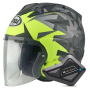 Casque Open Face Arai SZ-R Vas Evo Mimesis Yellow + Kit Bluetooth BT Mini