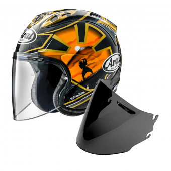 Open Face Arai SZ-R Vas Pedrosa Spirit Gold + Visor
