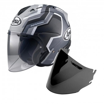 Open Face Arai SZ-R Vas RSW Black + Visor