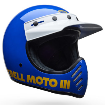 Casque Open Face Bell Moto-3 Classic Gloss Blue