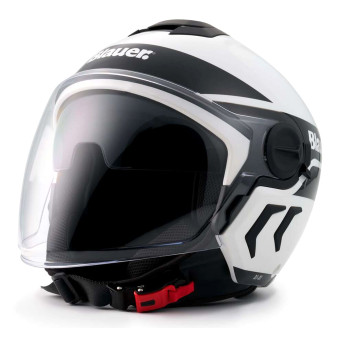 Open Face Blauer DJ01 GR.B White Glossy