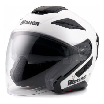 Open Face Blauer JJ01 Mono White Glossy