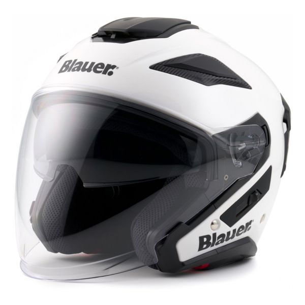 Open Face Blauer JJ01 Mono White Glossy