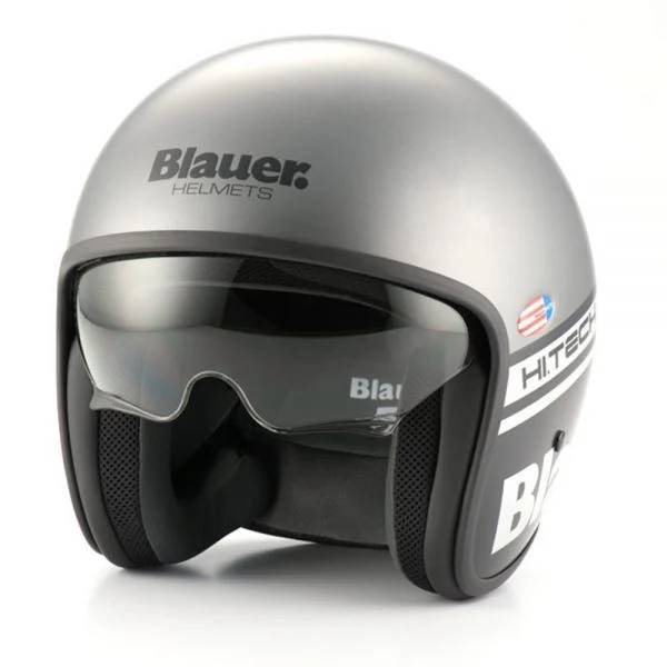 Open Face Blauer Pilot 06 Gris Mat Noir Open Face Blauer Pilot 06 Gris Mat Noir