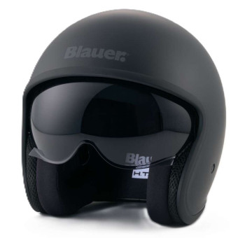 Open Face Blauer Pilot 4.0 Mono Black Matt
