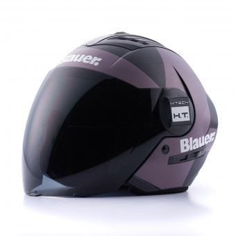 Open Face Blauer Real Matt Black Titane Reflex