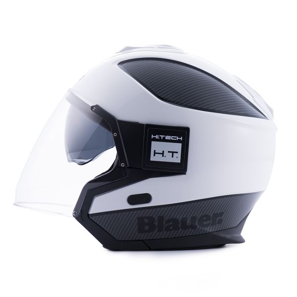 Open Face Blauer Solo BTR White Carbon