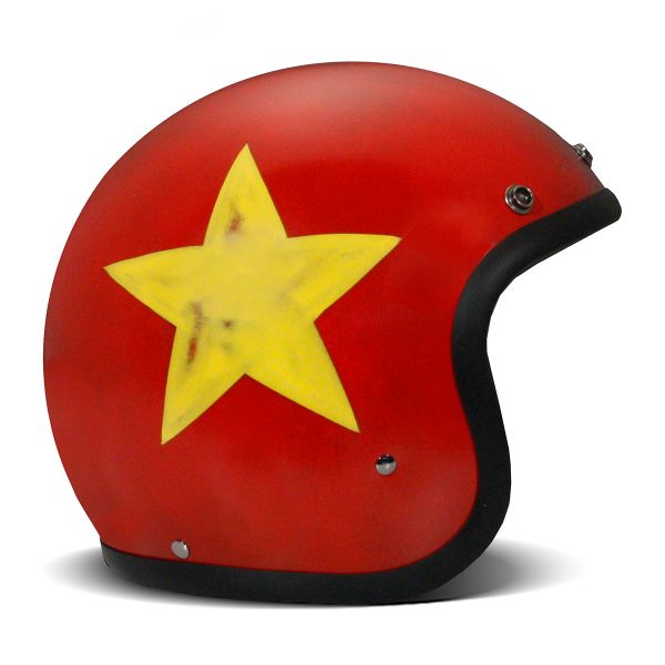 Open Face Dmd Handmade Vintage Smile Red