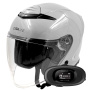 Casque Open Face Everone RX31-Jet Grey Nardo + Kit bluetooth 5R Lite