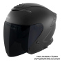 Casque Open Face Everone RX31-Jet Matt Black + Visor