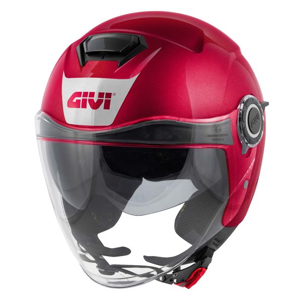 Open Face Givi 12.5 Solid Burgundy