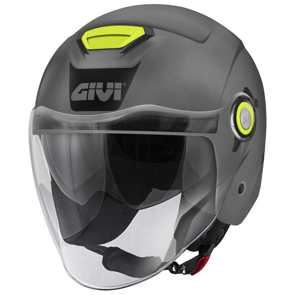 Open Face Givi 12.5 Solid Grey
