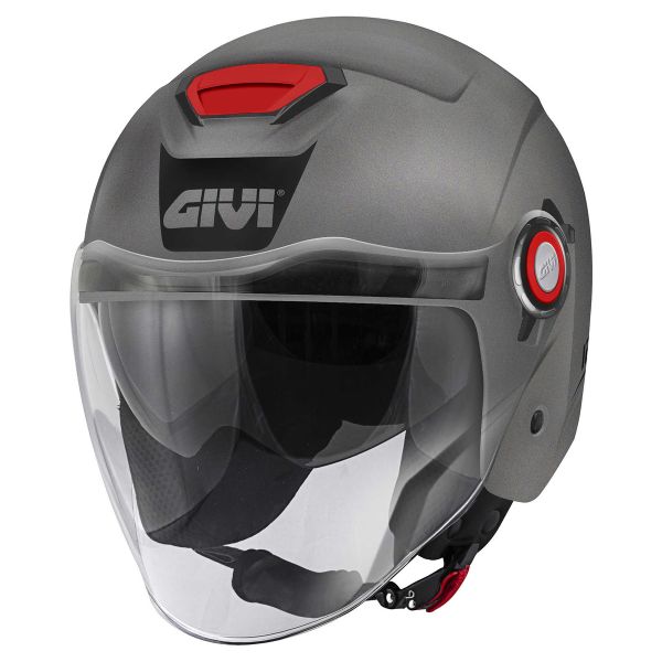 Open Face Givi 12.5 Solid Matt Titanium