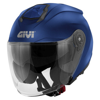 Open Face Givi X25 Solid Matt Metal Blue
