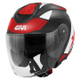 Casque Open Face Givi X25 Target Black White Red