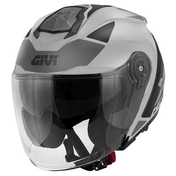 Open Face Givi X25 Target Matt Silver Black