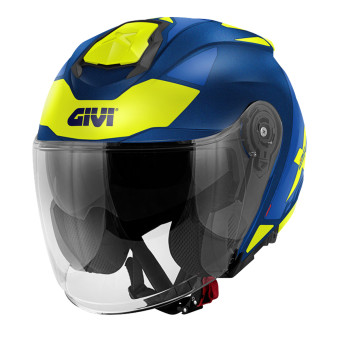 Casque Open Face Givi X25 Target White Yellow