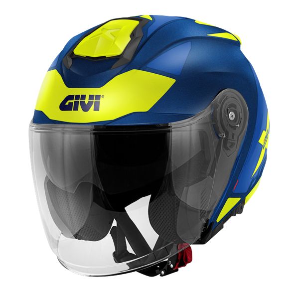 Open Face Givi X25 Target White Yellow