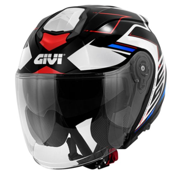 Open Face Givi X25 Trace Black White Blue