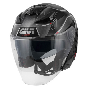 Open Face Givi X31 Impact Black Dark Titanium Red