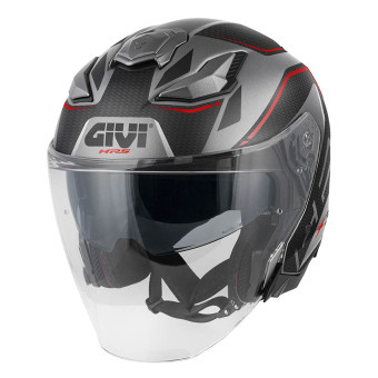 Open Face Givi X31 Impact Matt Titanium Black Red