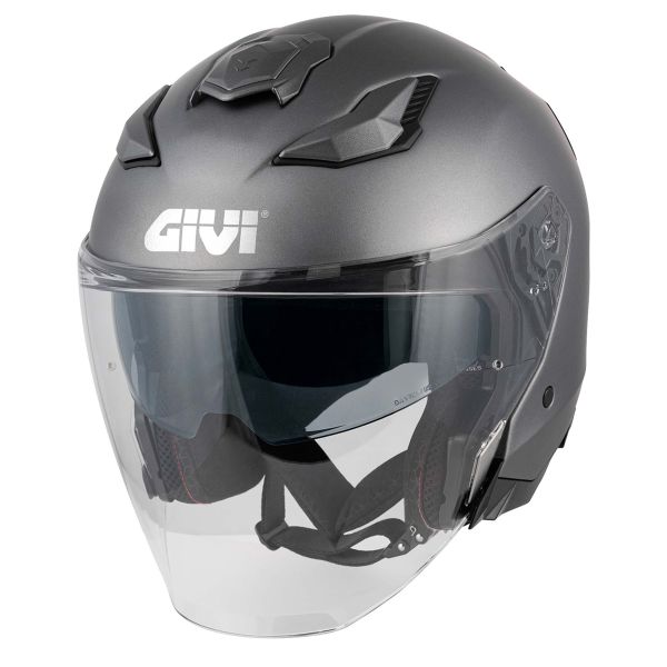 Open Face Givi X31 Solid Matt Titanium
