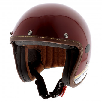 Open Face Helstons Evasion Burgundy