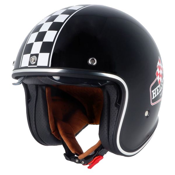 Open Face Helstons Flag Black Black