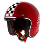 Casque Open Face Helstons Flag Burgundy Black