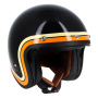 Casque Open Face Helstons Freedom Black Beige Orange