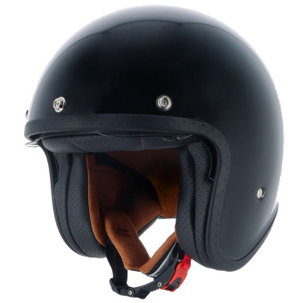 Open Face Helstons Naked Shiny Black