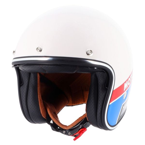 Open Face Helstons Racing Oil Blue Red