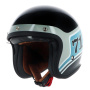 Casque Open Face Helstons Seventy One Black Blue Grey